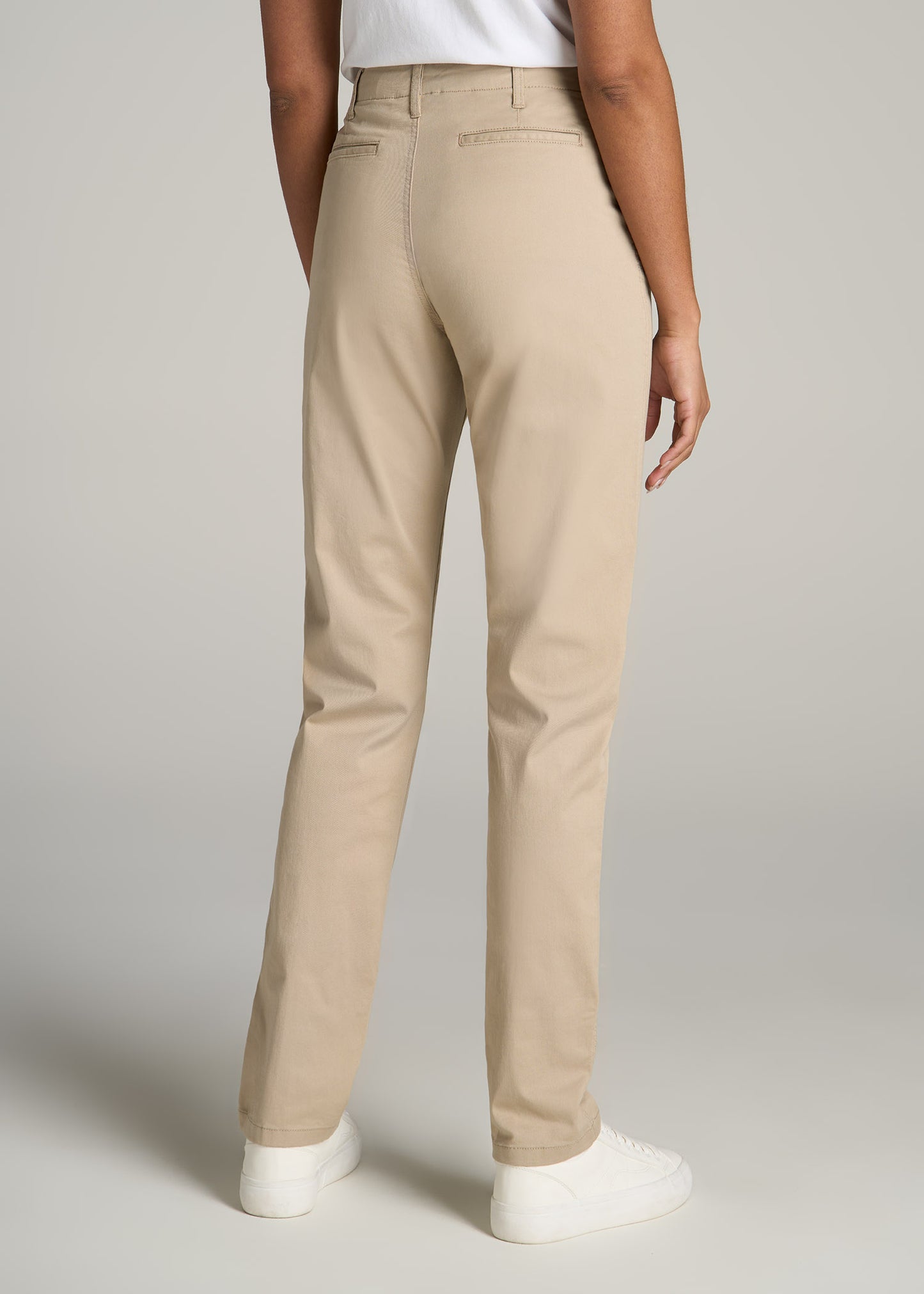 Buy Mid-rise Straight Loose Light Khaki Jeans for Women Online in India